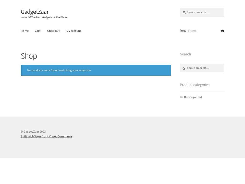 gadgetzaar.com — Shopify storefront screenshot