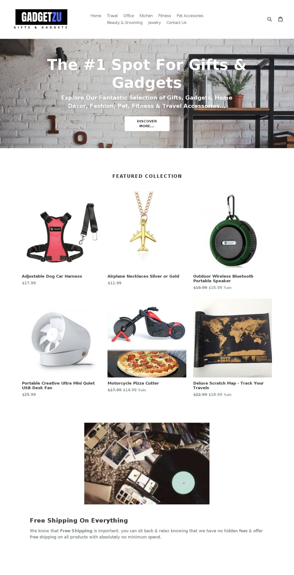 gadgetzu.com — Shopify storefront screenshot