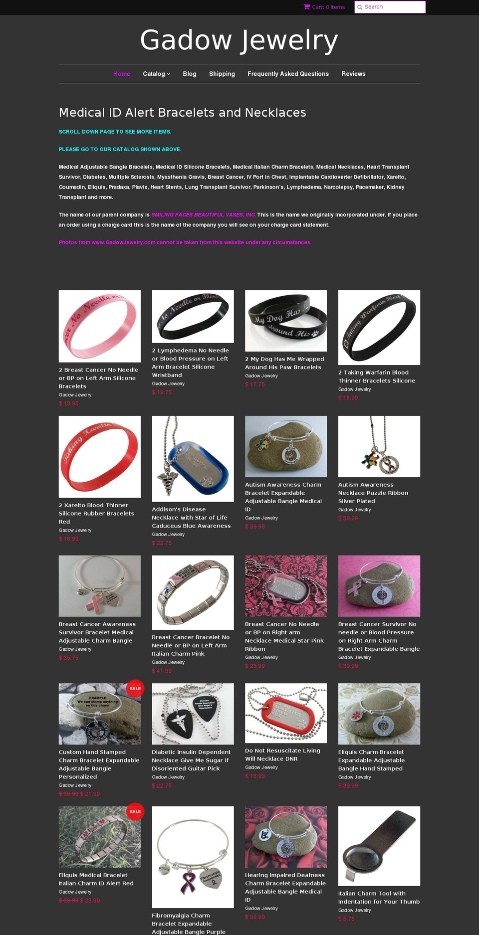gadowbracelets.com — Shopify storefront screenshot