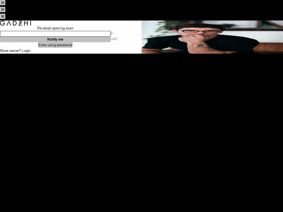 gadzhi.com shopify website screenshot