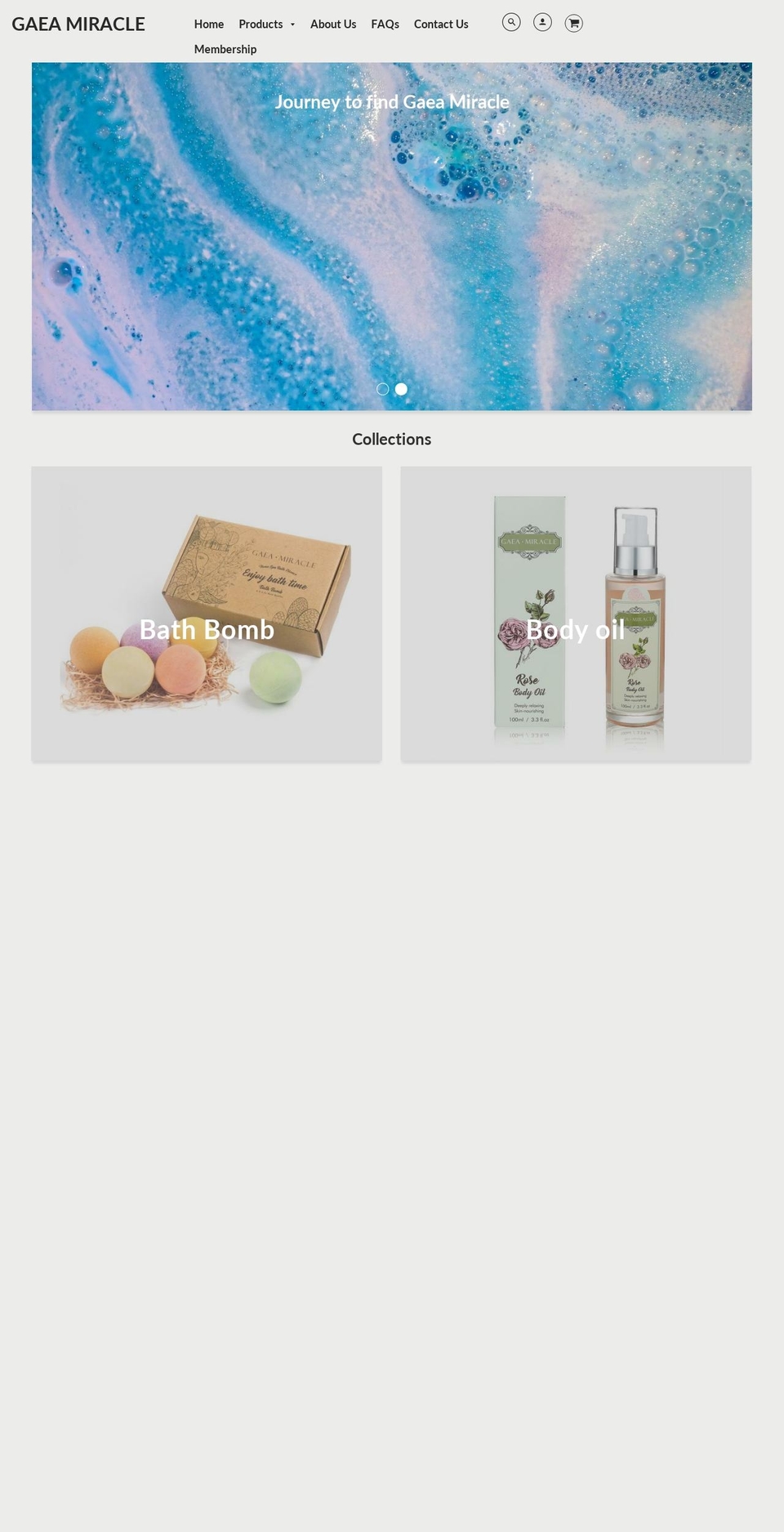 gaeamiracle.com shopify website screenshot