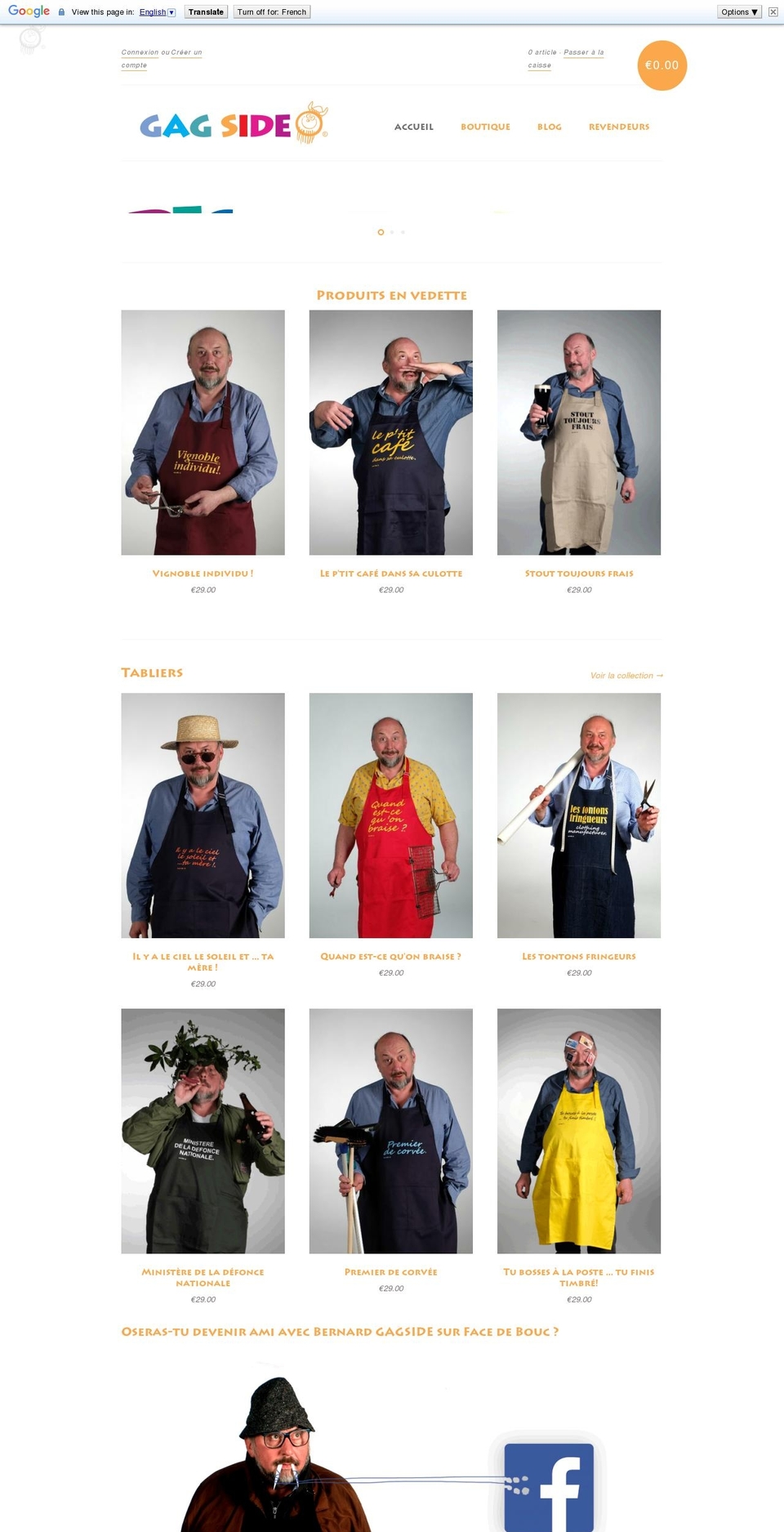 gagside.com shopify website screenshot