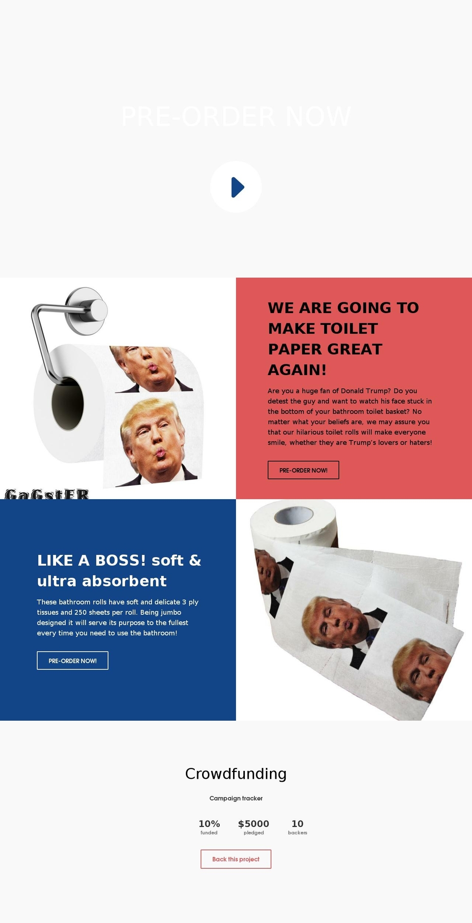 gagstertp.com shopify website screenshot