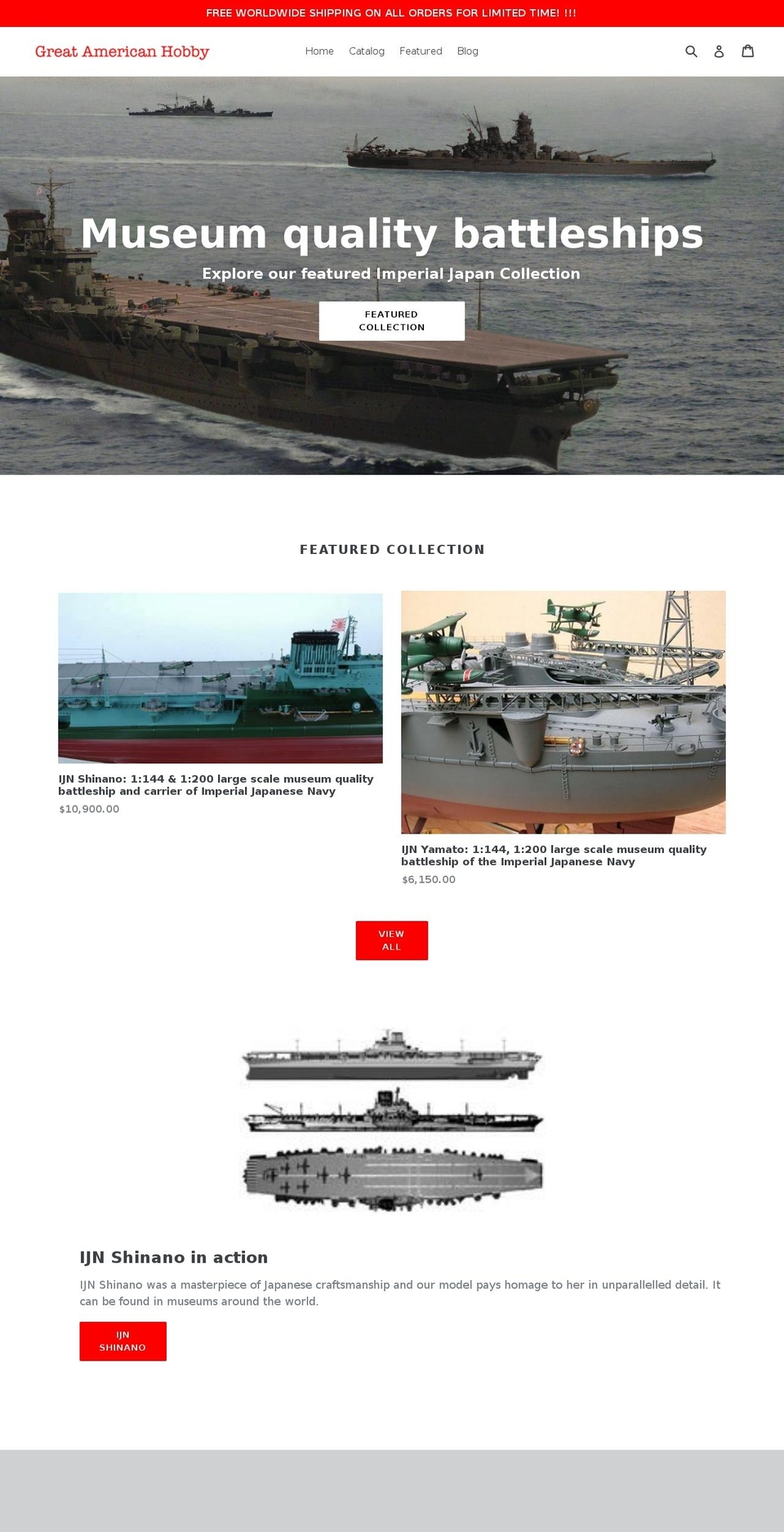 gahobby.com — Shopify storefront screenshot
