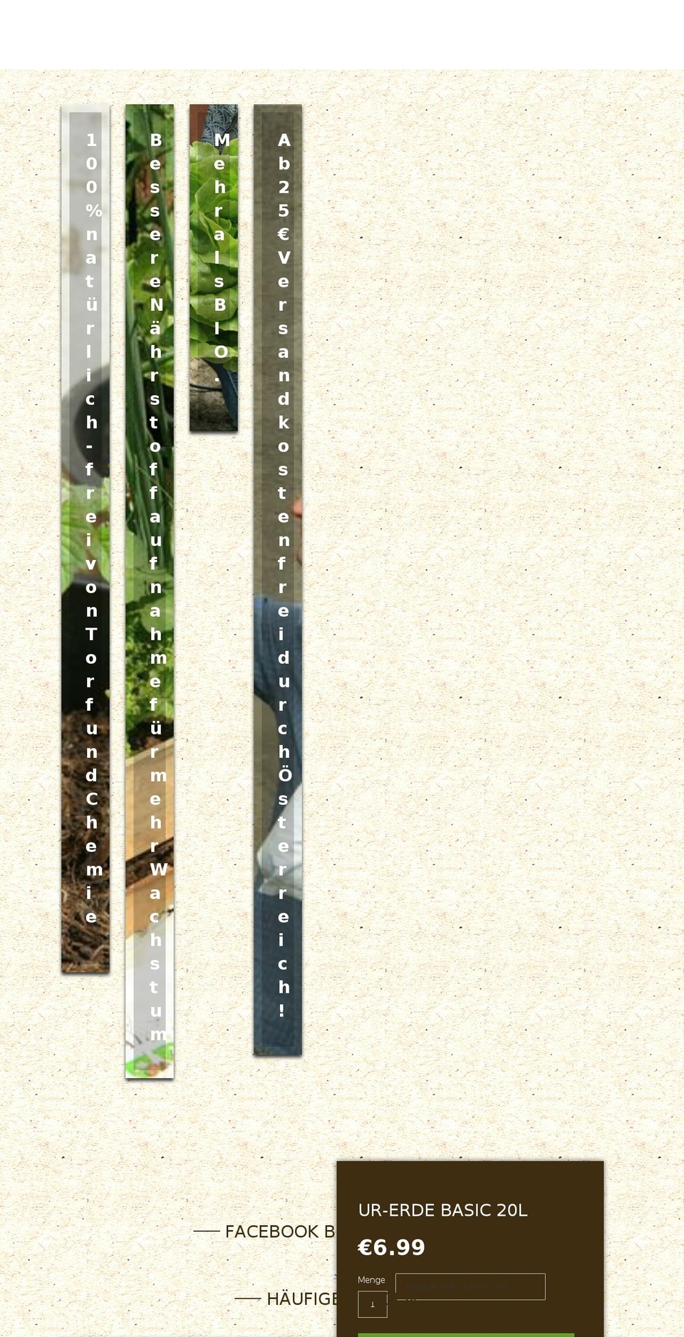 gaia-garten.com shopify website screenshot
