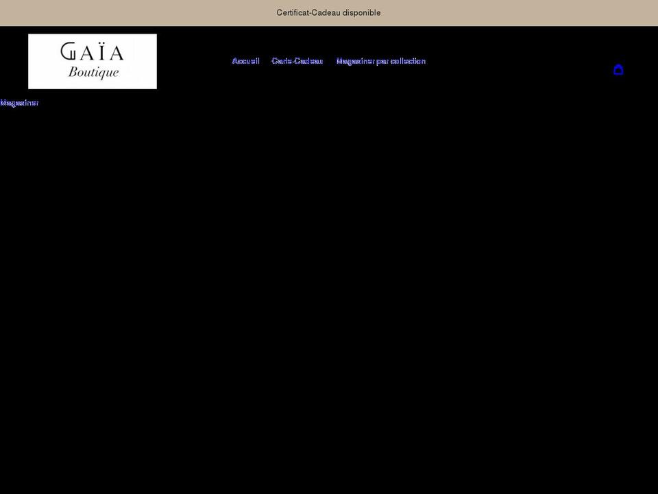 gaiaboutique.ca shopify website screenshot