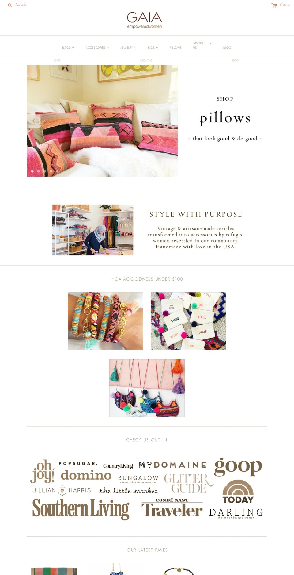 gaiaforwomen.com shopify website screenshot