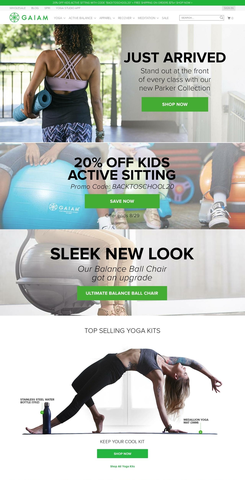 gaiammindbodyclub.com — Shopify storefront screenshot