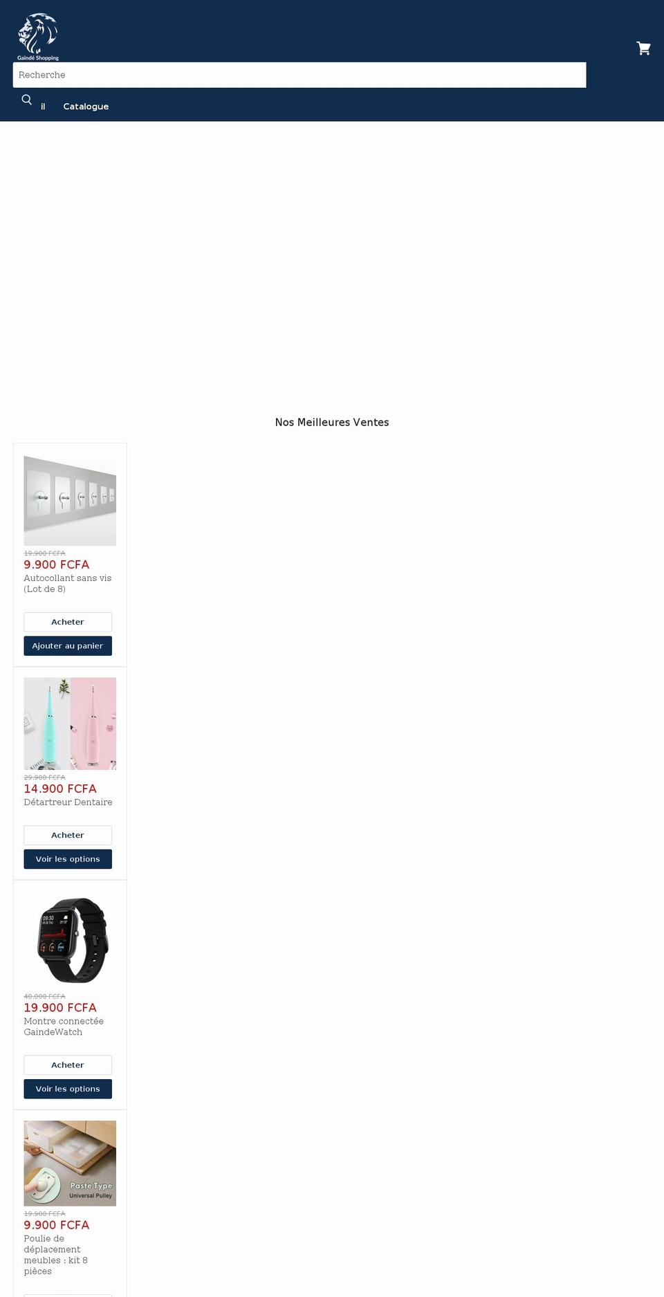 gainde-shopping.com shopify website screenshot