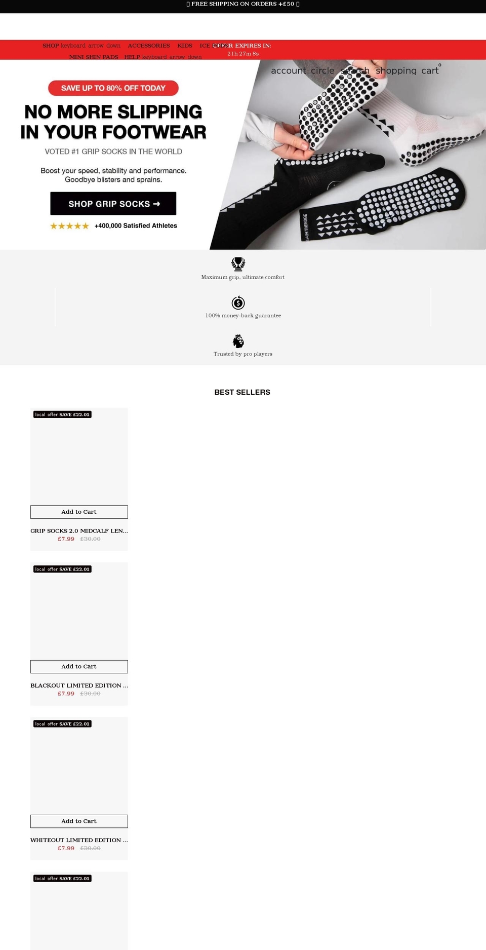 gaintheedgeofficial.com shopify website screenshot