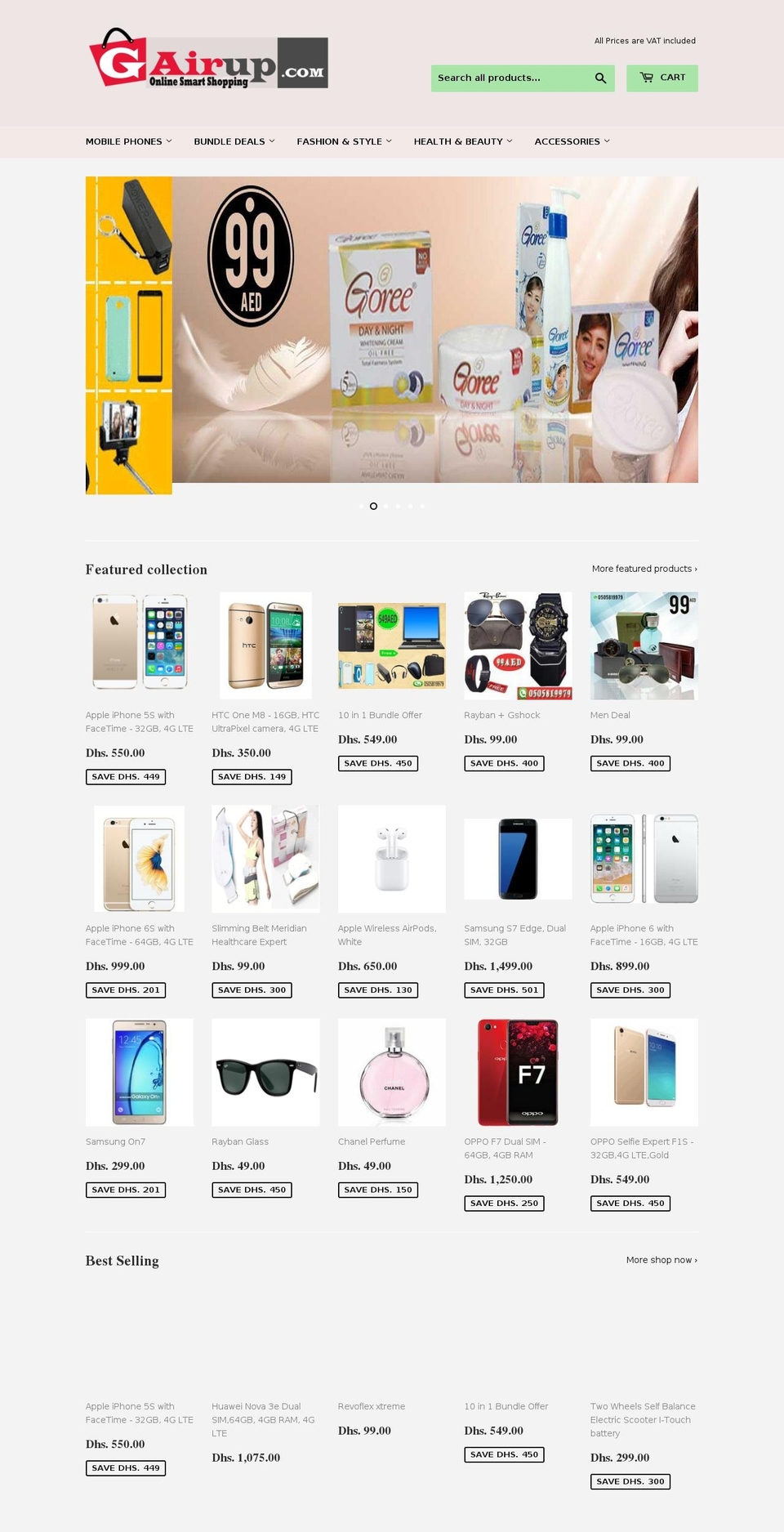 gairup.com shopify website screenshot