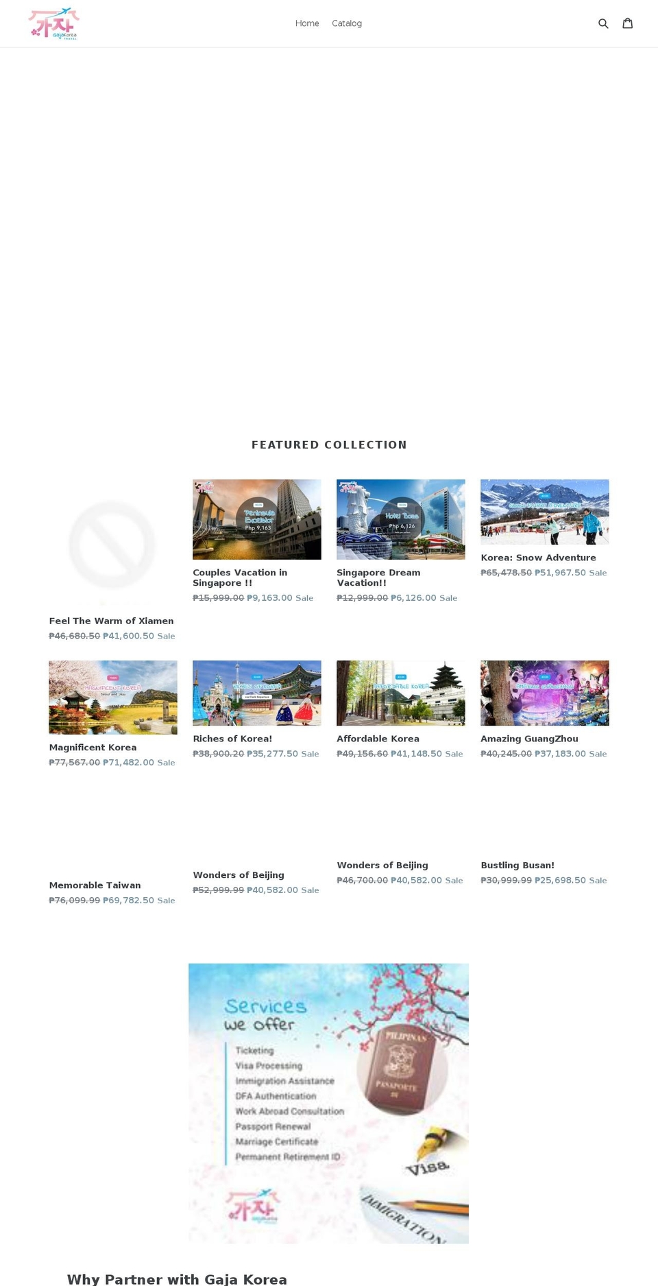 gajakoreatrip.com — Shopify storefront screenshot