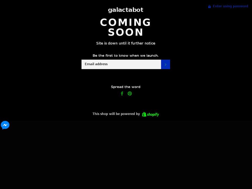 galactabot.com — Shopify storefront screenshot