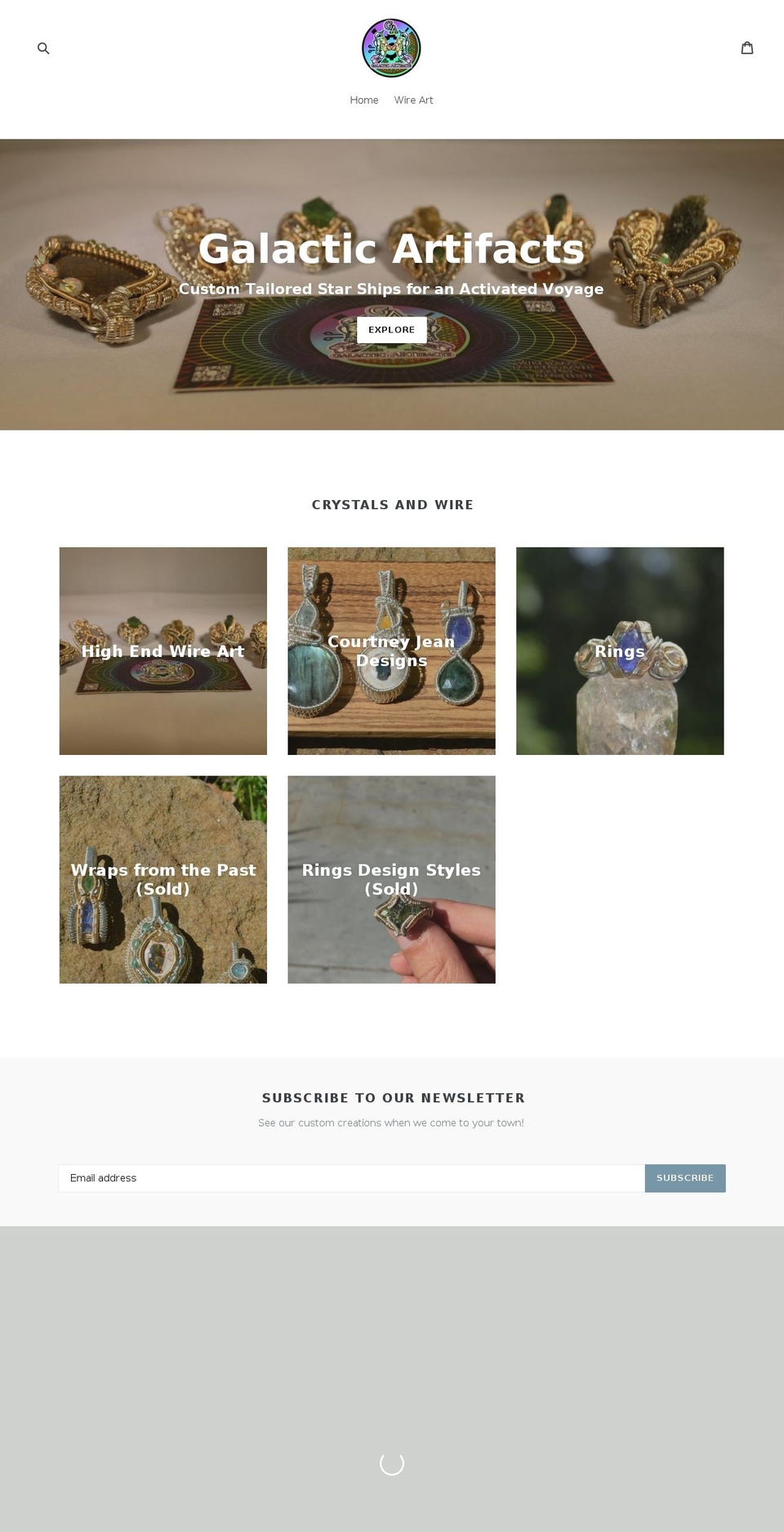 galacticartifacts.com — Shopify storefront screenshot