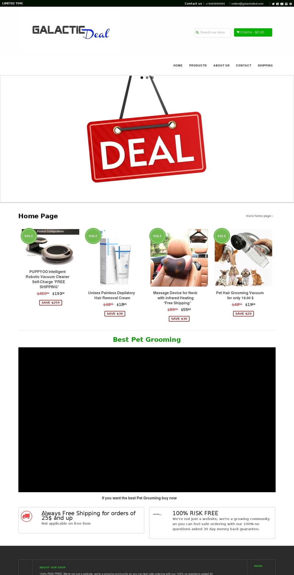 shopifybooster12283841-6 Shopify theme site example galacticdeal.com