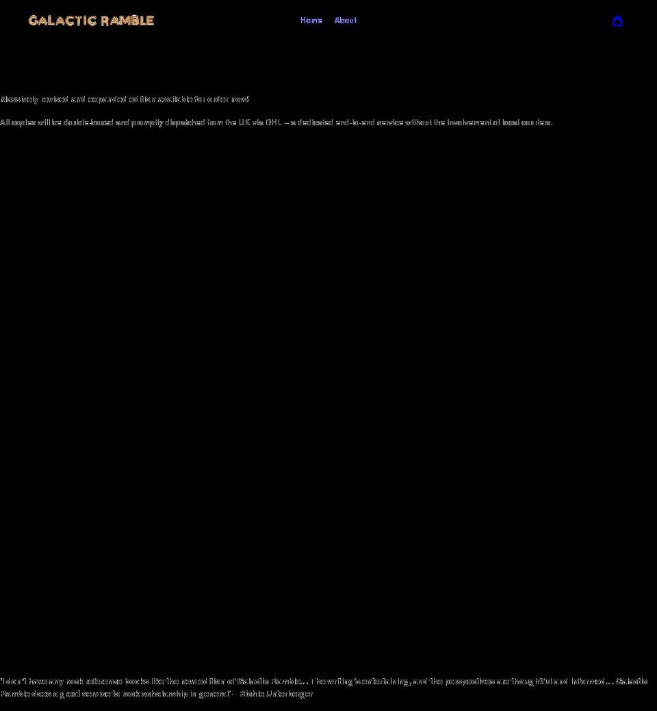 galacticramble.co.uk shopify website screenshot