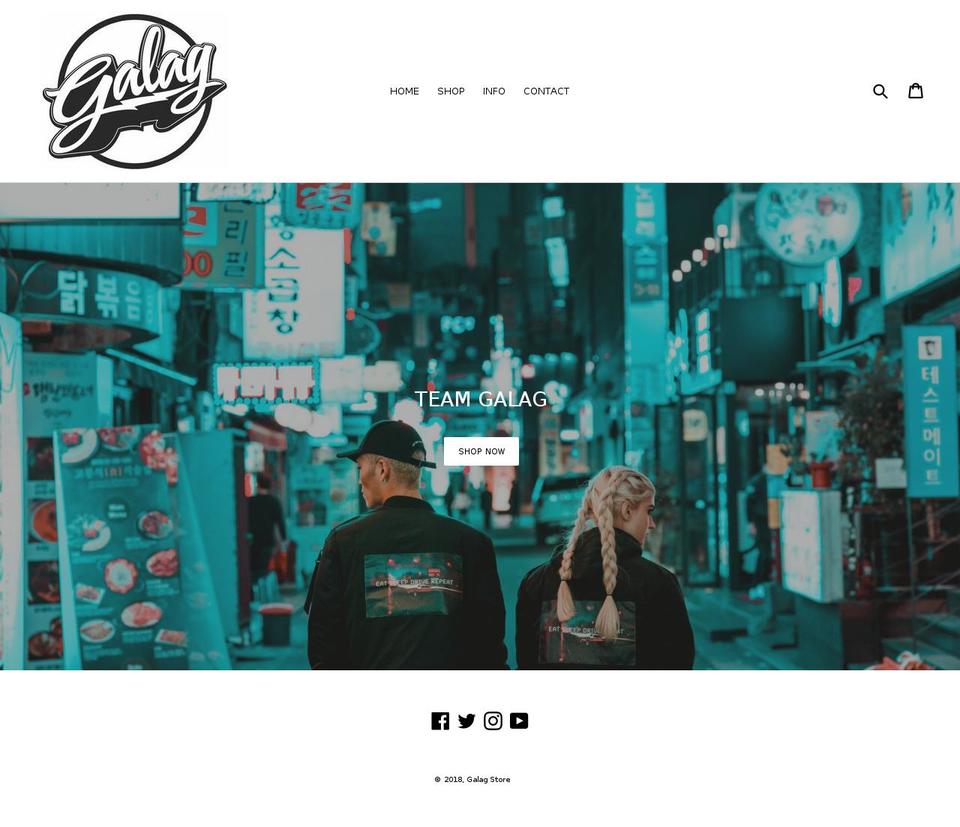 galag-store.myshopify.com shopify website screenshot