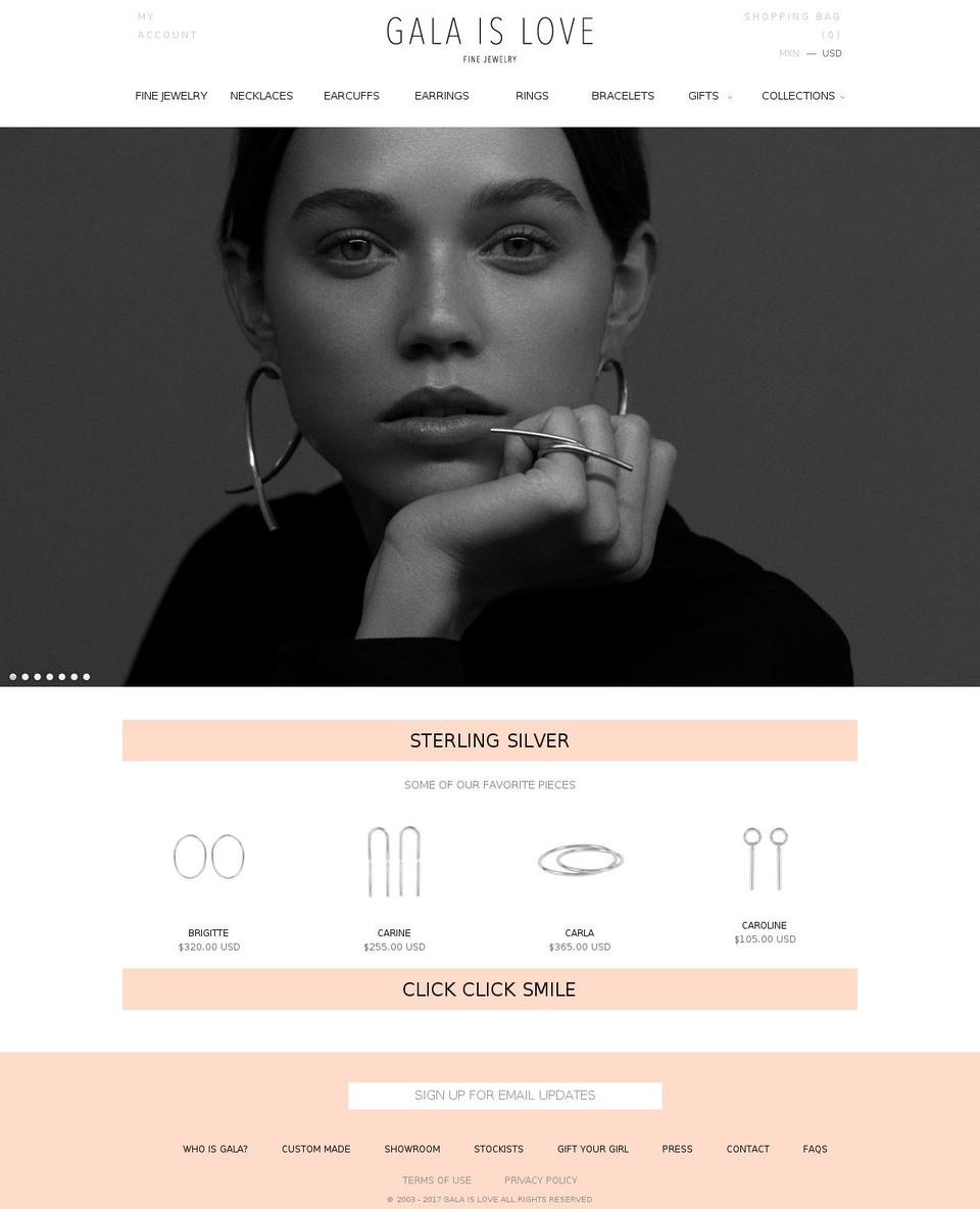 galaislove.com shopify website screenshot