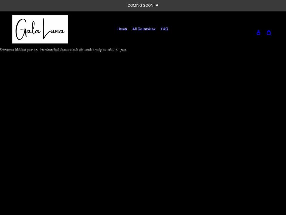 galaluna.com shopify website screenshot