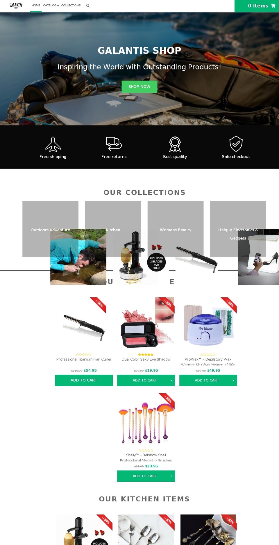 konversion-theme Shopify theme site example galantisshop.com