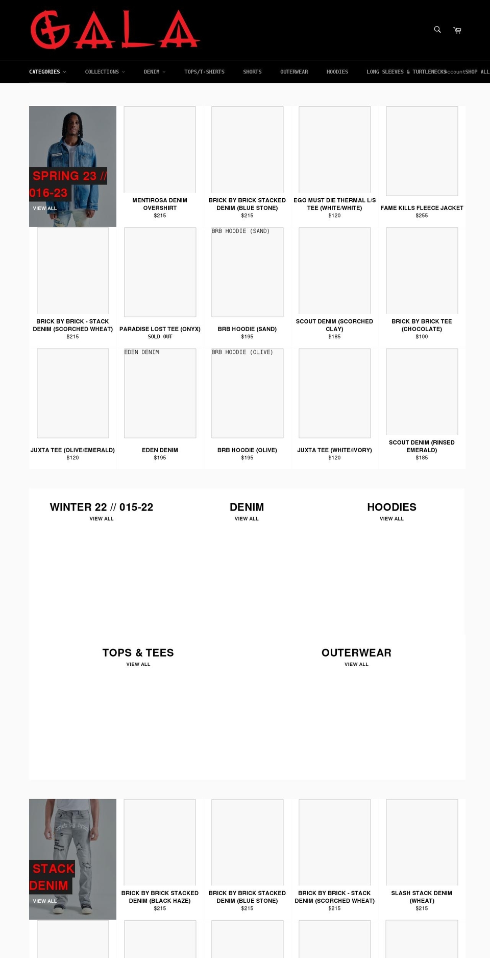 galaoriginal.com shopify website screenshot