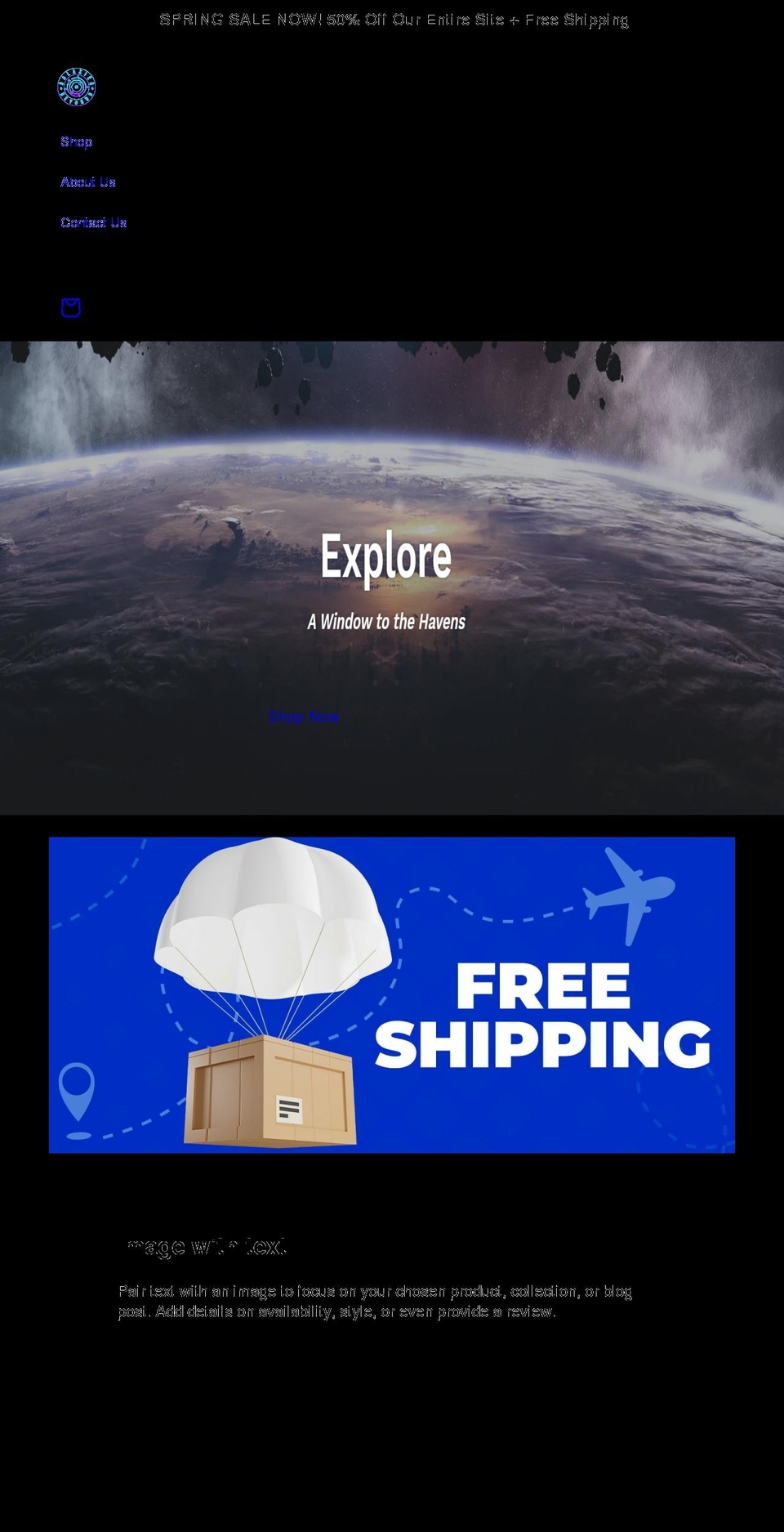 galaxiesbeyondu.com — Shopify storefront screenshot