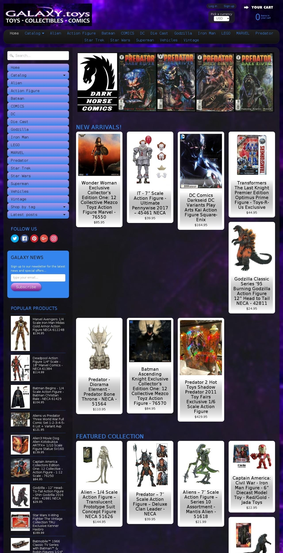 galaxytoy.net shopify website screenshot