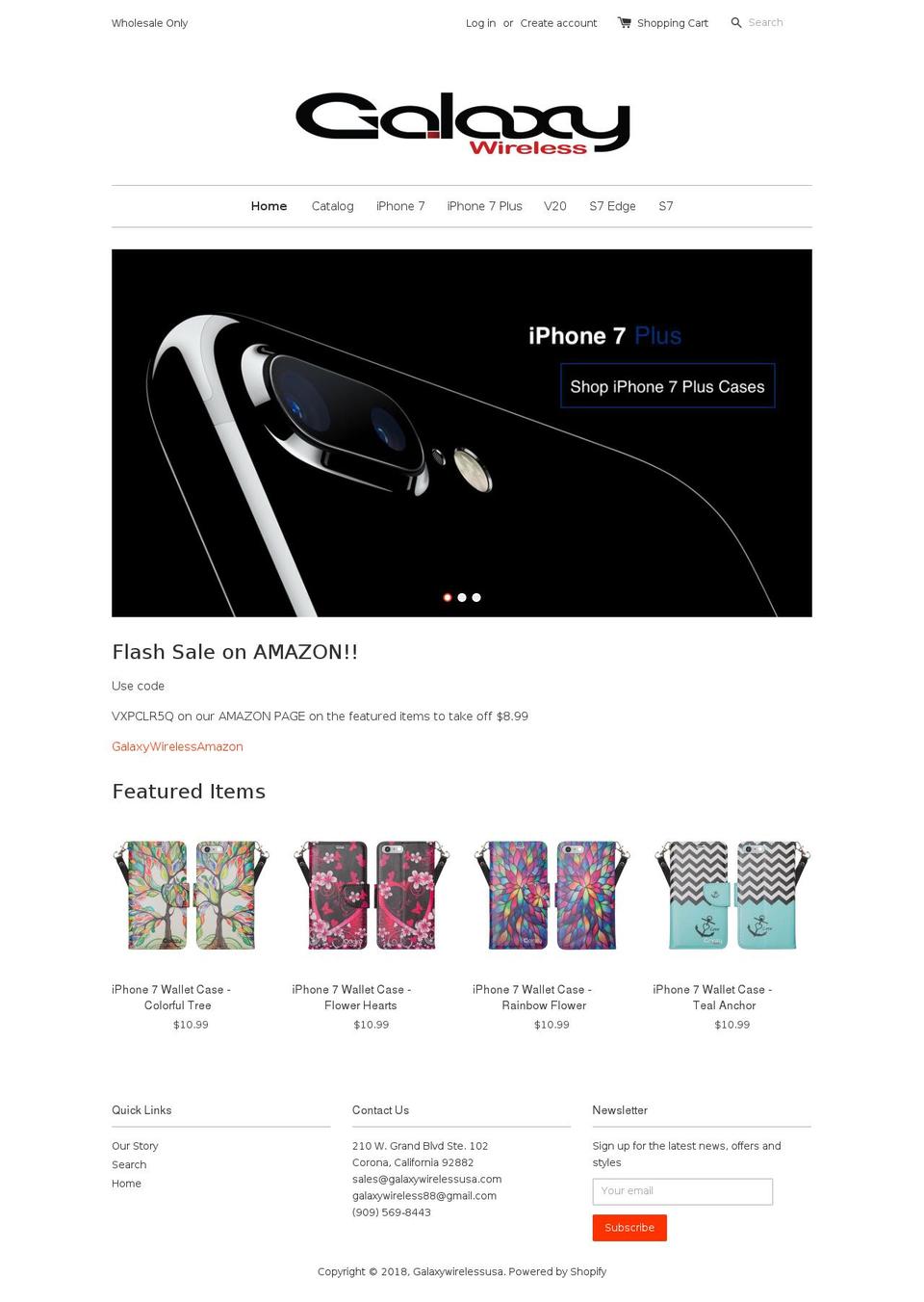 galaxywirelessusa.com — Shopify storefront screenshot