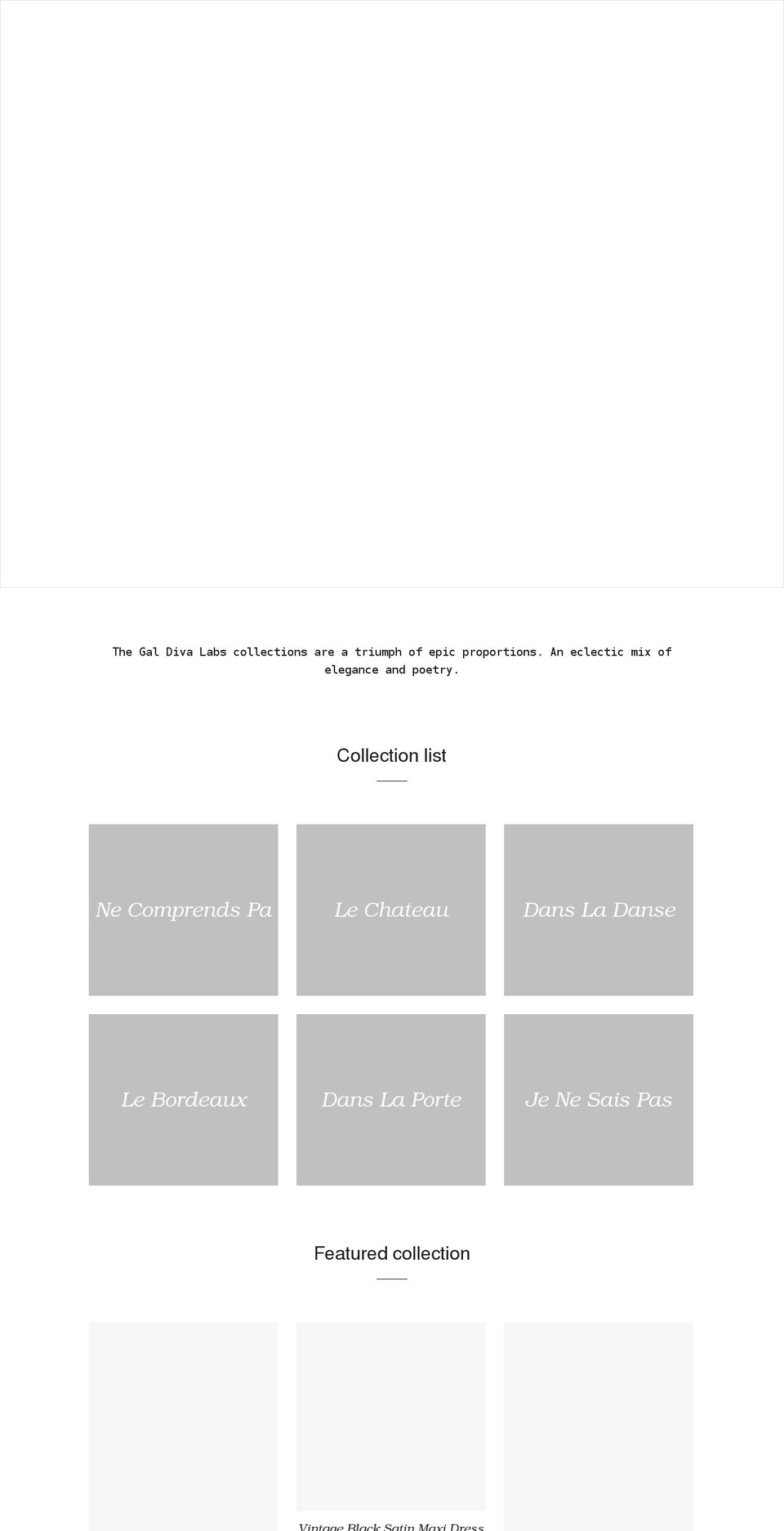 galdiva.com shopify website screenshot