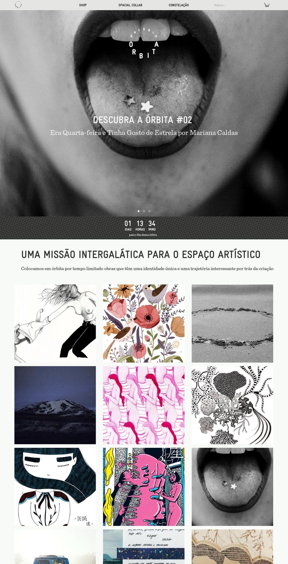 galeriaorbita.com shopify website screenshot