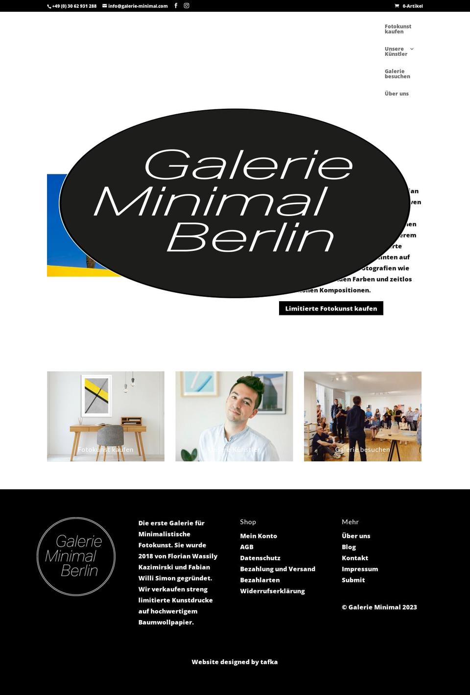 Furniture-home1 Shopify theme site example galerie-minimal.de