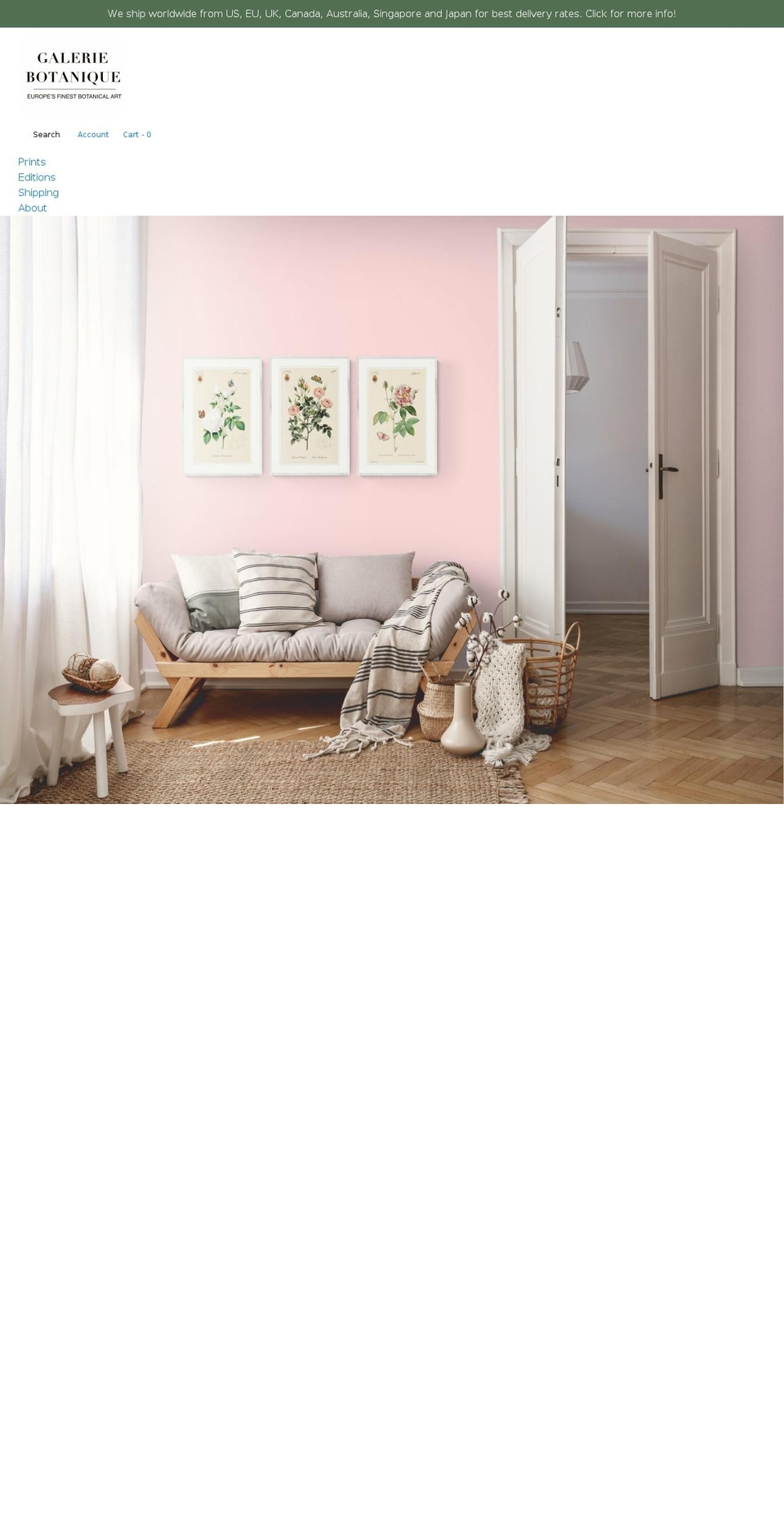 galeriebotanique.com shopify website screenshot