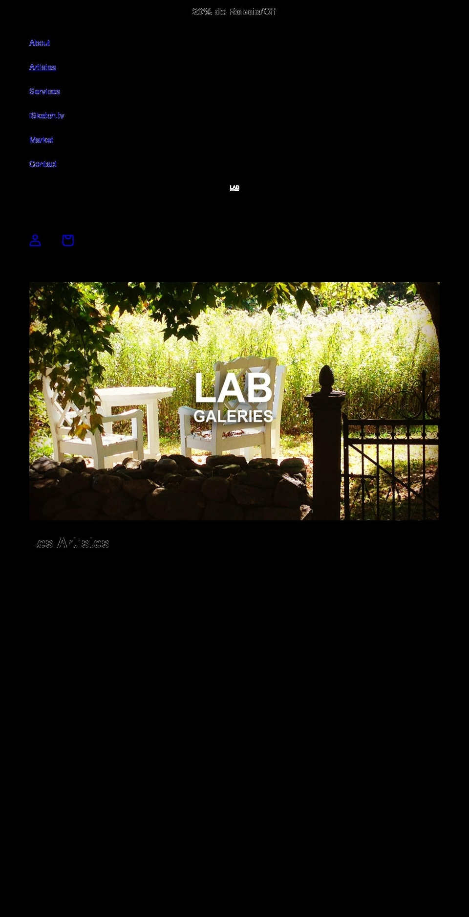 galerielab.com shopify website screenshot