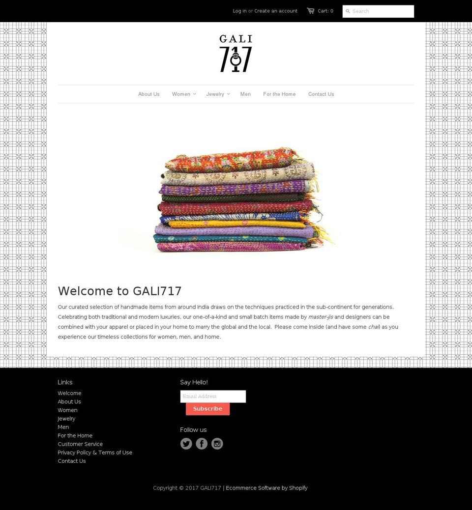 gali717.com shopify website screenshot