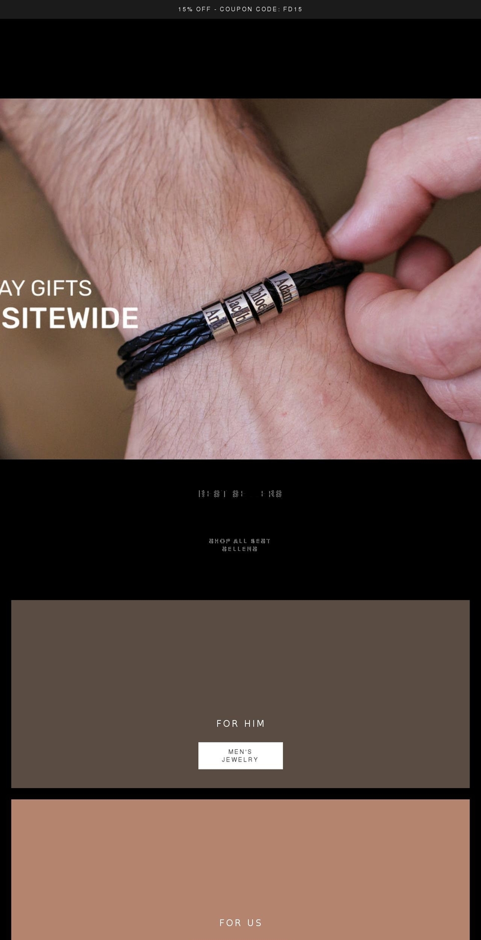 galisjewelry.com shopify website screenshot