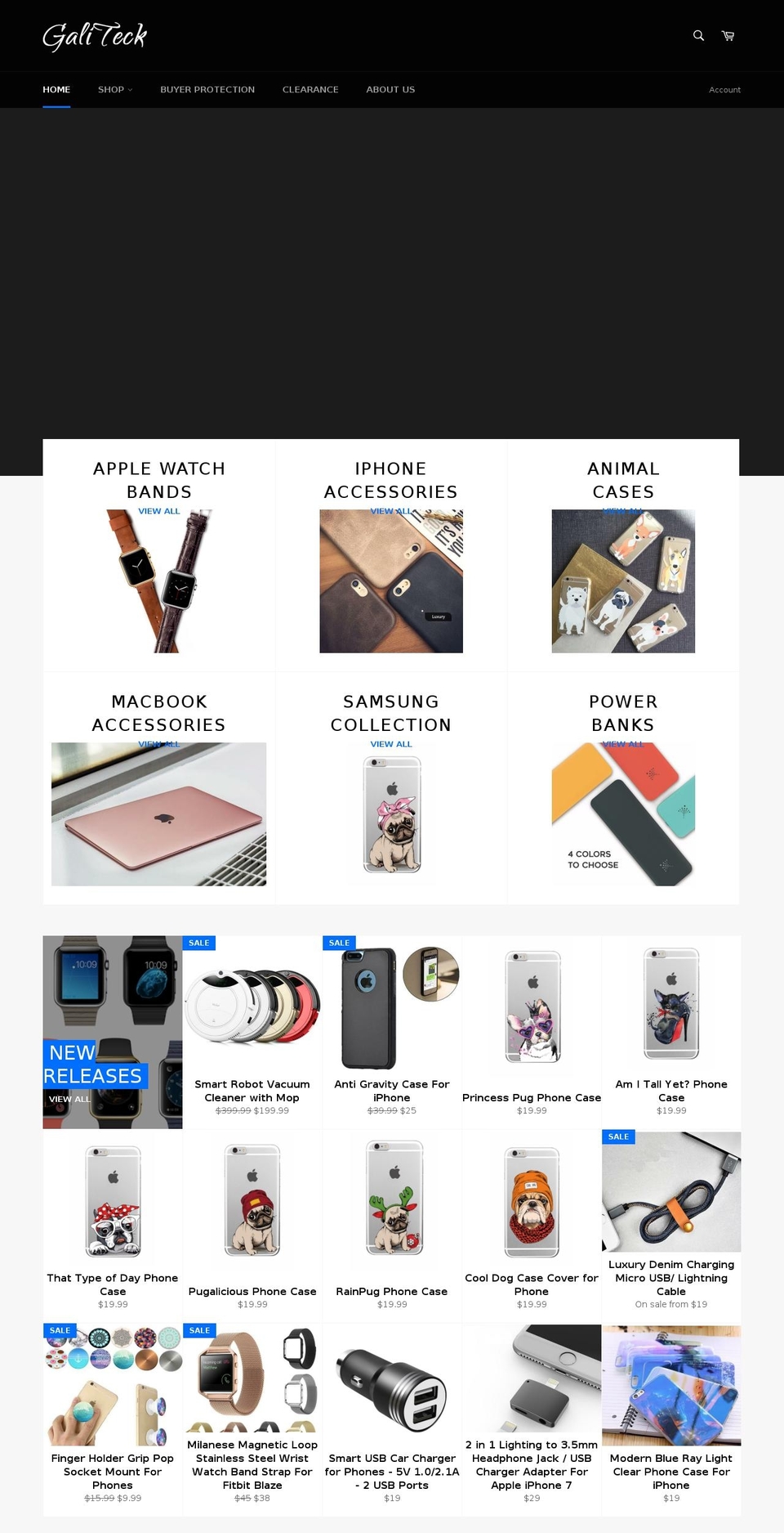 galiteck.com shopify website screenshot