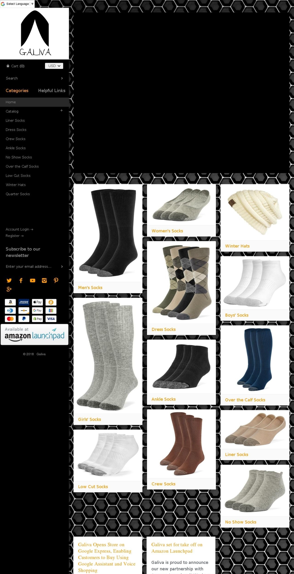 galiva.vegas shopify website screenshot