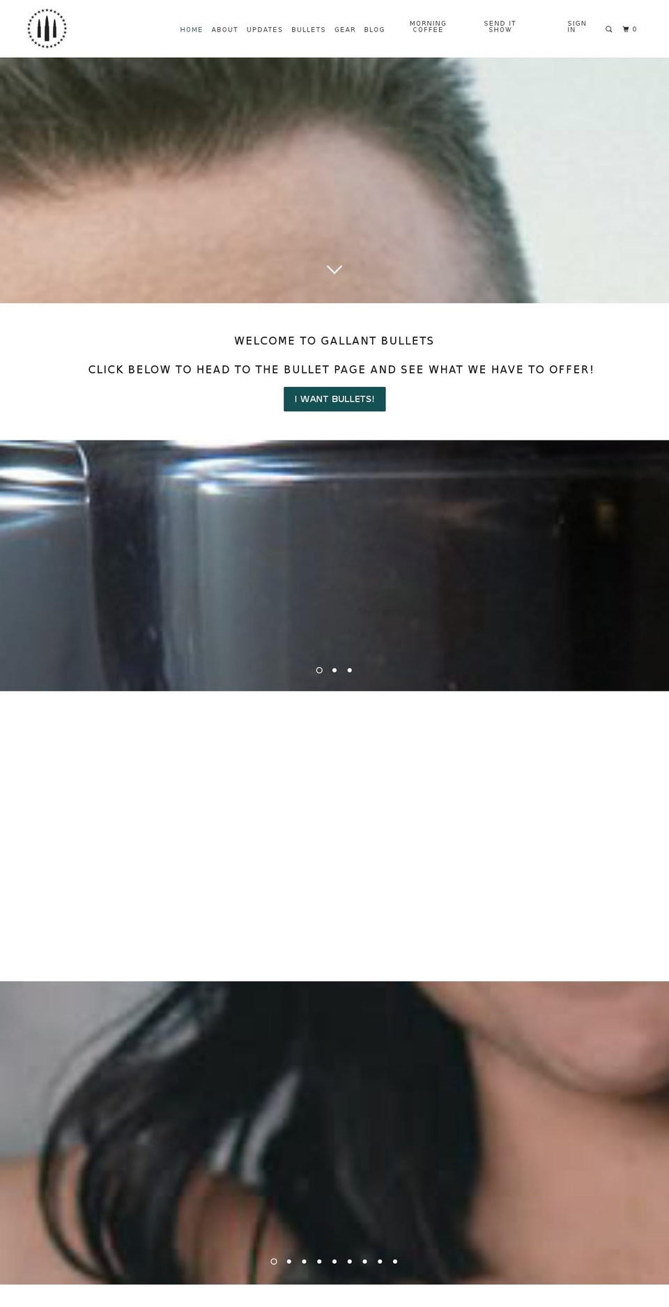 gallantbullets.com shopify website screenshot