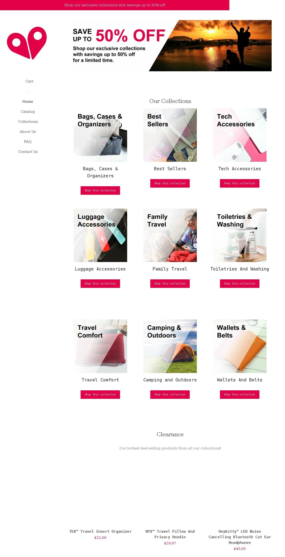 gallanttraveler.com — Shopify storefront screenshot
