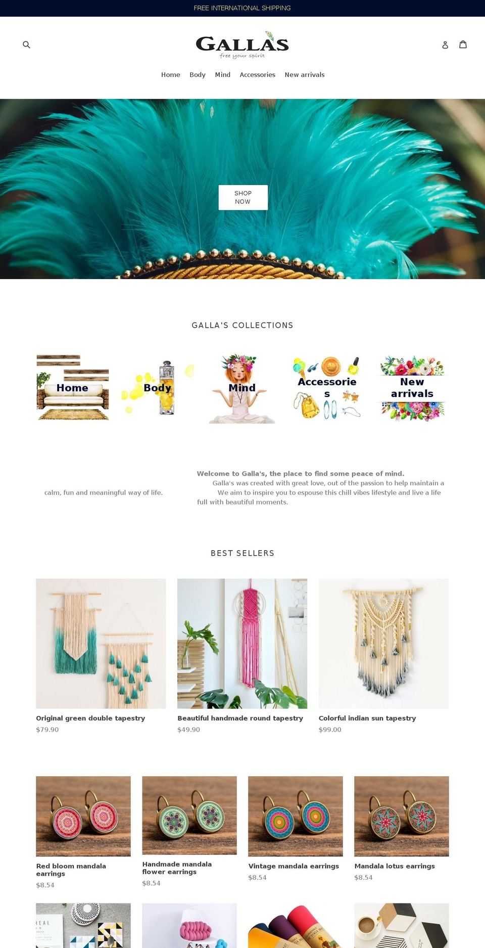gallas-brand.com — Shopify storefront screenshot