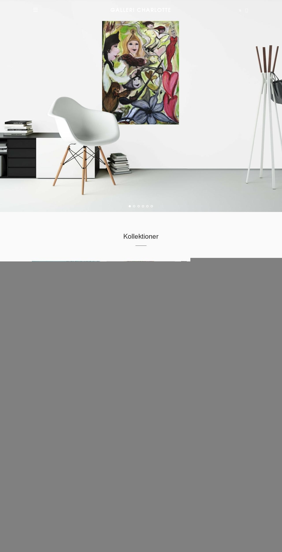 gallericharlotte.dk shopify website screenshot