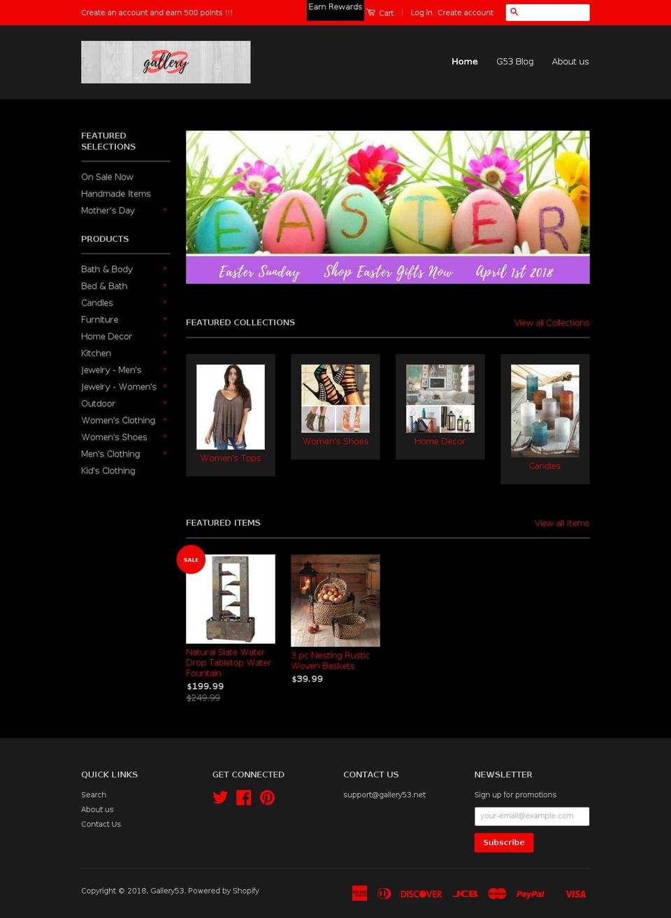 gallery53.net shopify website screenshot