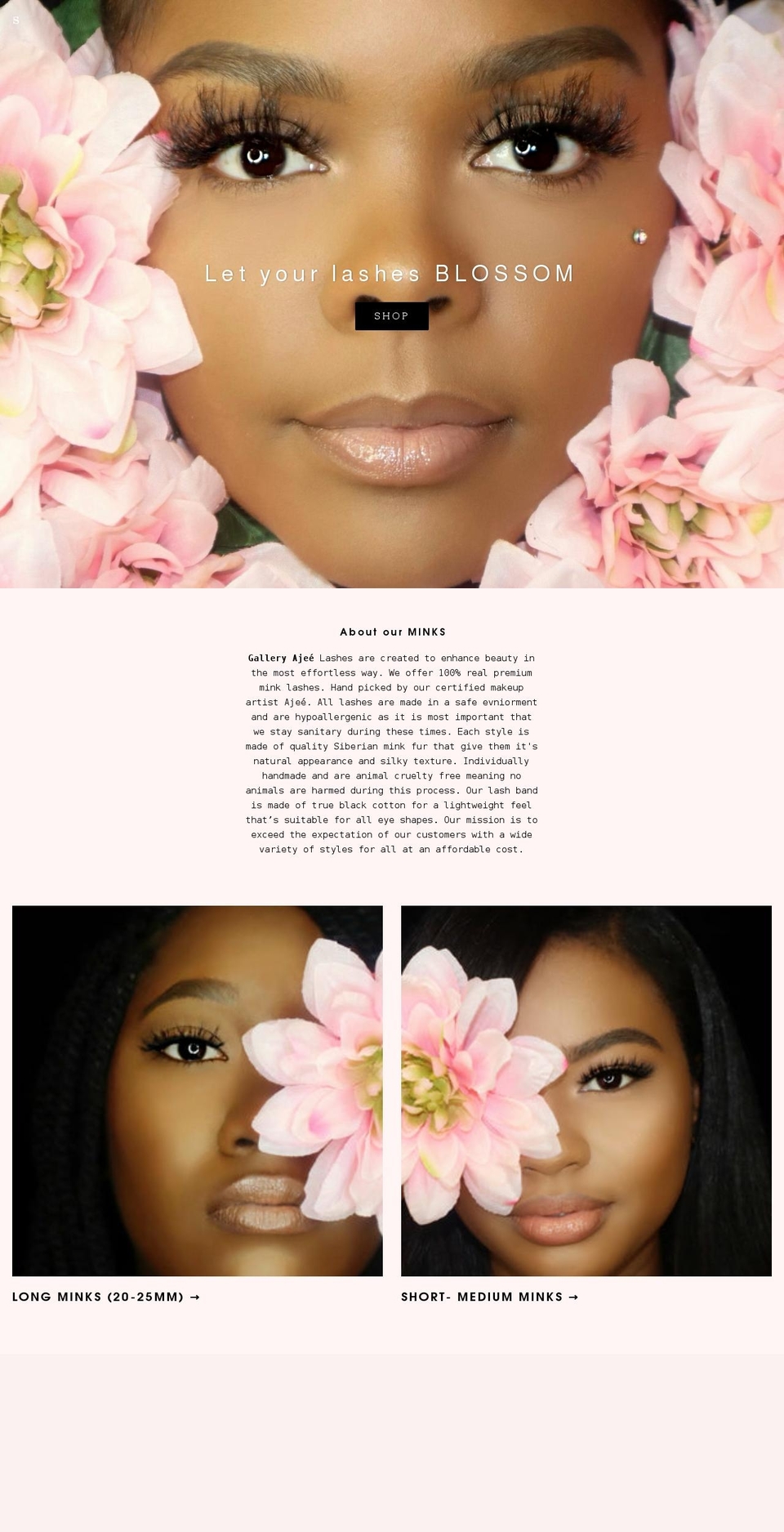 galleryajee.com shopify website screenshot