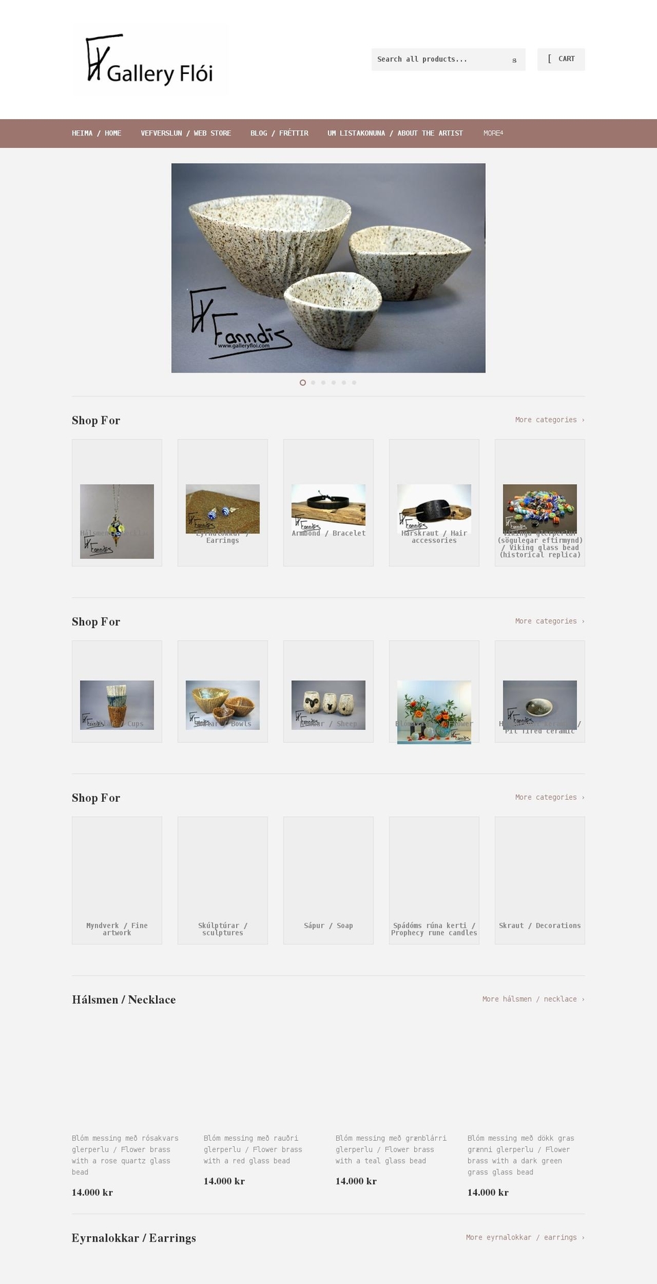 galleryfloi.com shopify website screenshot