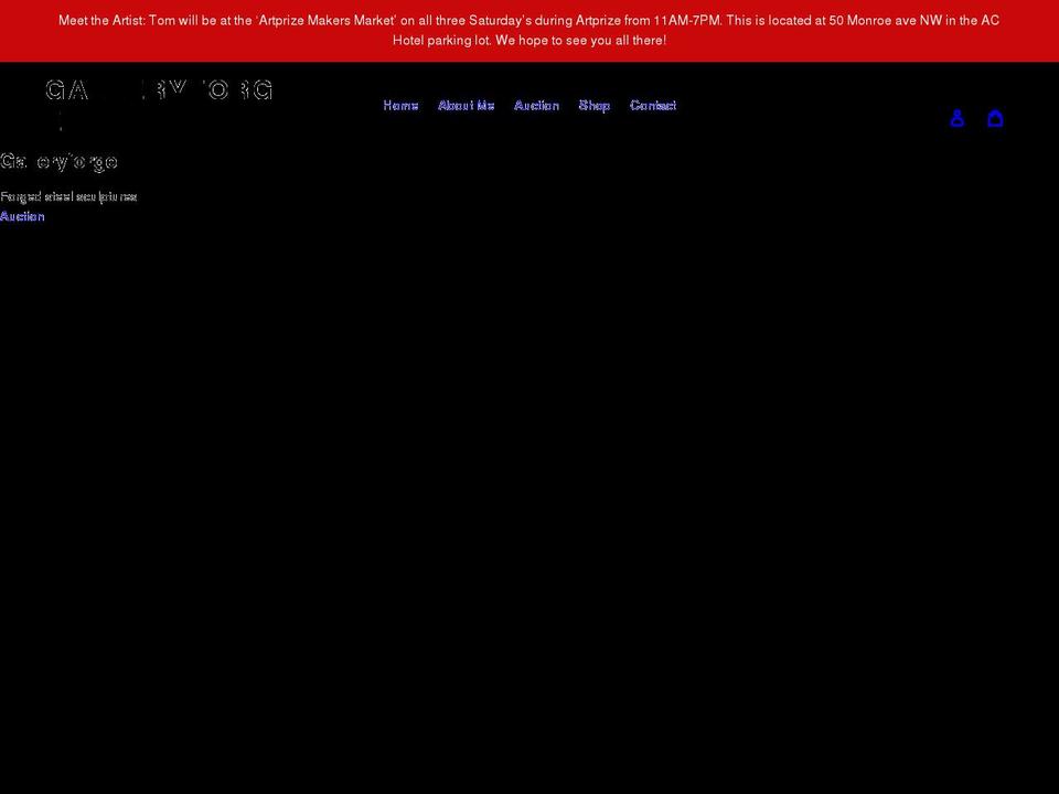 galleryforge.com shopify website screenshot