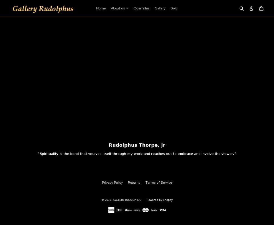 galleryrudolphus.com — Shopify storefront screenshot