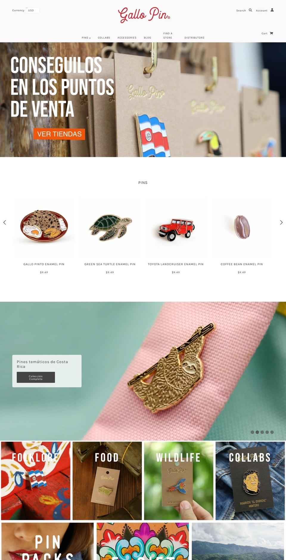 gallo-pin.com — Shopify storefront screenshot