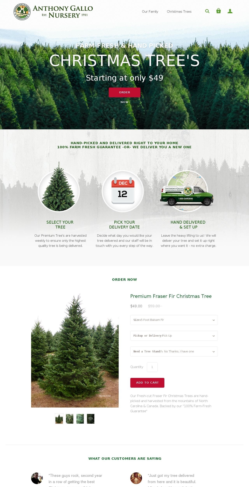 gallogardens.com shopify website screenshot
