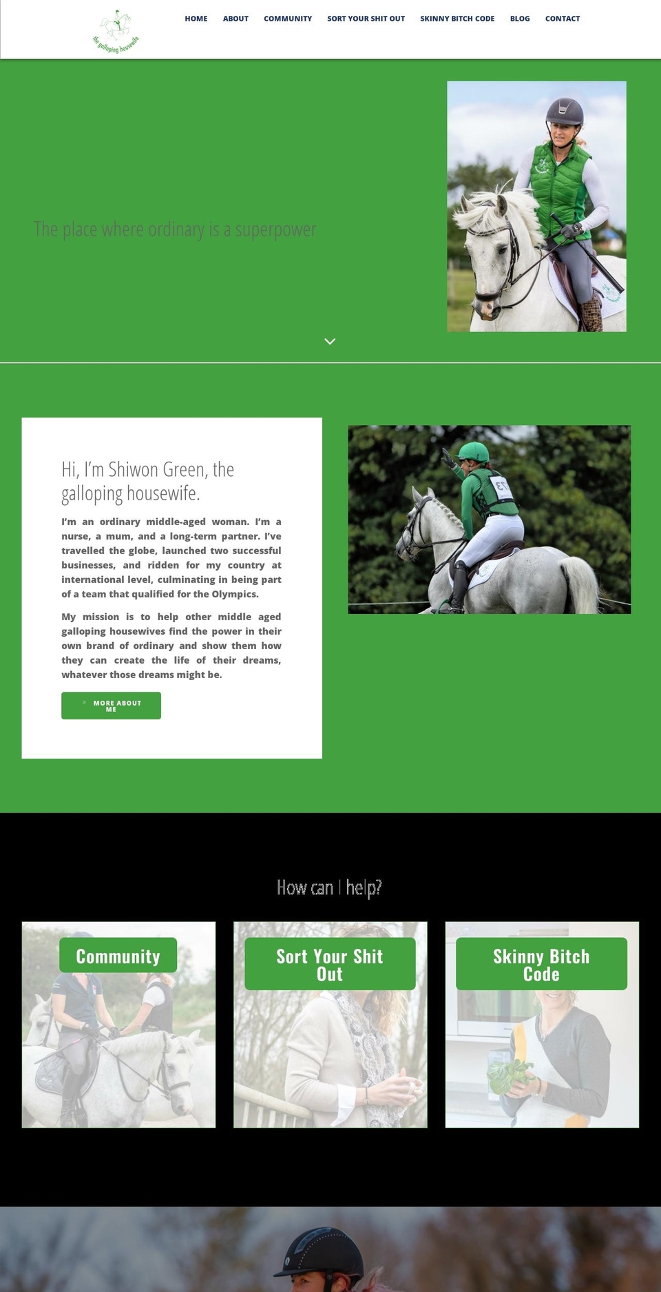 gallopinghousewife.com shopify website screenshot