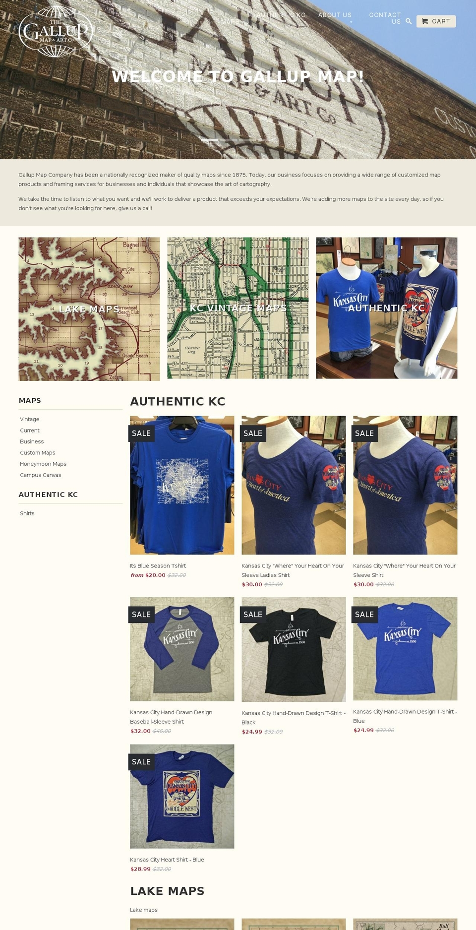 gallupmap.com shopify website screenshot